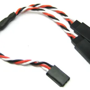 Etronix 15cm 22awg Futaba Twisted Y Extension Wire – RC Cars