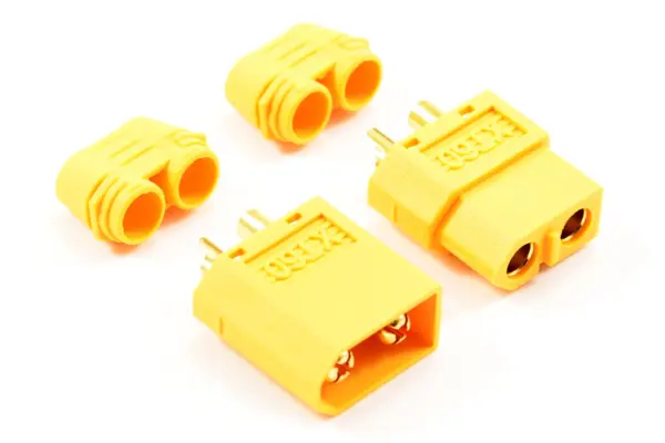 Etronix Xt-60 Connector (Male/Female) W/Protective Sleeve – view 2