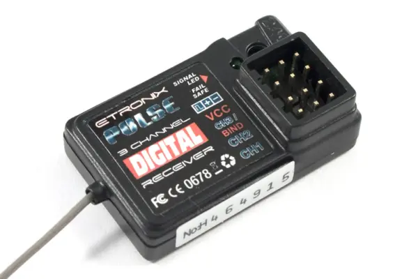 Etronix Pulse GFSK 3ch 2.4ghz Receiver (Et1060) – view 2