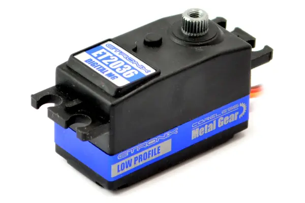 Etronix 9.5kg/0.09s Low Profile Digital Servo Coreless Metal Gear – view 2