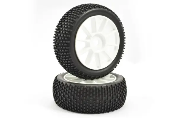 Fastrax 1/8 Premounted Buggy Tyres 'H Tread/10 Spoke" – view 2