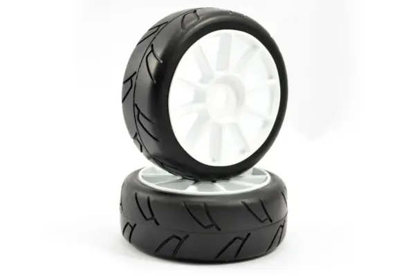 Fastrax 1/8th Premounted Slick Tyres 'Hawk/Split Spoke' – view 2