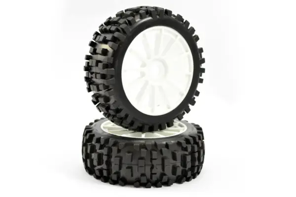 Fastrax 1/8 Premounted Buggy Tyres 'Rock-Block/12 Spoke' – view 2