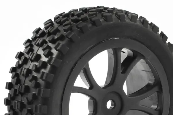 Fastrax 1/10th Mounted Cuboid Buggy Front Tyres 10-Spoke – view 2