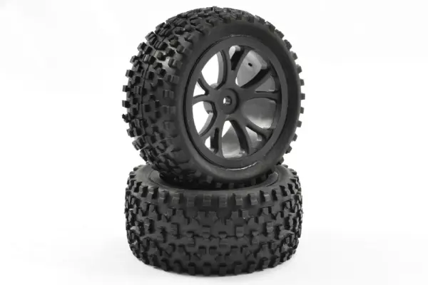 Fastrax 1/10th Mounted Cuboid Buggy Rear Tyres 10-Spoke – view 4