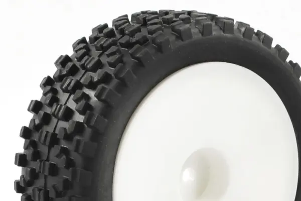 Fastrax 1/10th Mounted Cuboid Buggy Front Tyres Dished – view 2