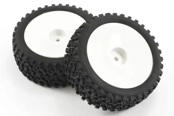 Fastrax 1/10th Mounted Cuboid Buggy Front Tyres Dished – view 3