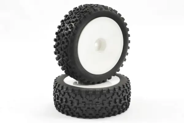 Fastrax 1/10th Mounted Cuboid Buggy Front Tyres Dished – view 4