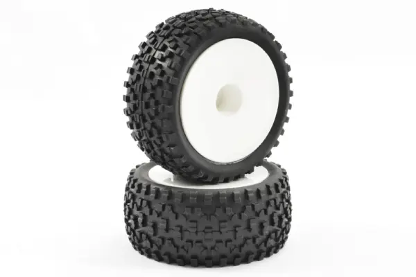 Fastrax 1/10th Mounted Cuboid Buggy Rear Tyres Dished – view 4
