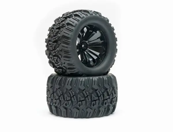 Fastrax 1/10 Mimic Truck Tyre Mounted Split-Spoke (12mm Hex) – view 2