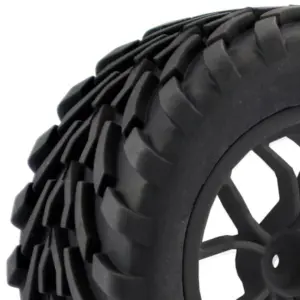 Fastrax 1/10 Mega-v Truck Tyre Mounted on 12-Spoke (12mm Hex)