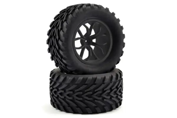 Fastrax 1/10 Mega-v Truck Tyre Mounted on 12-Spoke (12mm Hex) – view 2