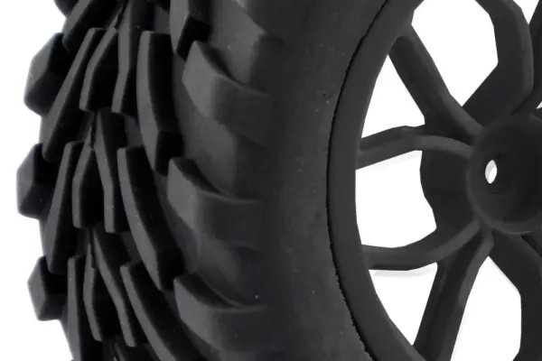 Fastrax 1/10 Mega-v Truck Tyre Mounted on 12-Spoke (12mm Hex) – view 3