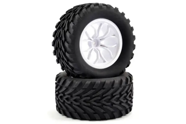 Fastrax 1/10 Mega-v Truck Tyre Mounted on 12-Spoke (12mm Hex) – view 2