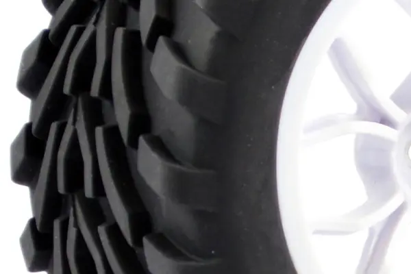 Fastrax 1/10 Mega-v Truck Tyre Mounted on 12-Spoke (12mm Hex) – view 3