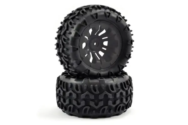 Fastrax 1/10 Klaxon Truck Tyre Mounted on 12-Spoke (12mm Hex) – view 3