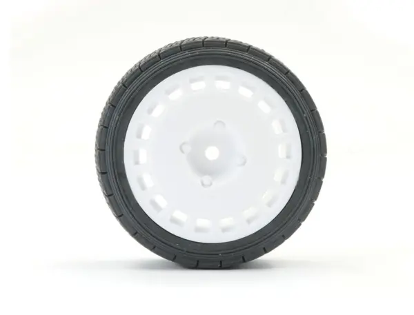 Fastrax 1/10th Rally Angle Tyre/Wheel Set White (4) – view 2