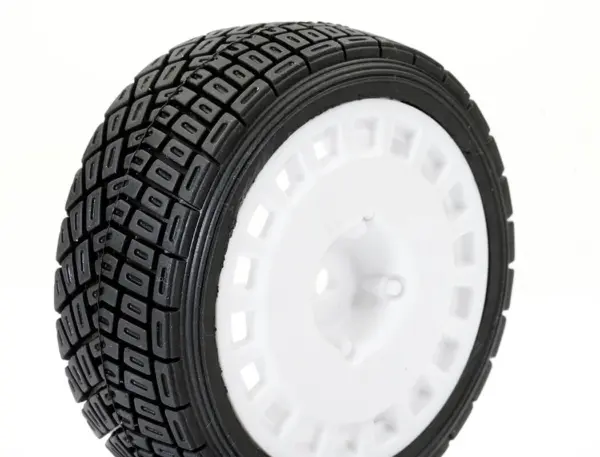 Fastrax 1/10th Rally Angle Tyre/Wheel Set White (4) – view 5