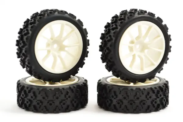 Fastrax 1/10 Street/Rally Tyre 10sp White Wheel – view 2