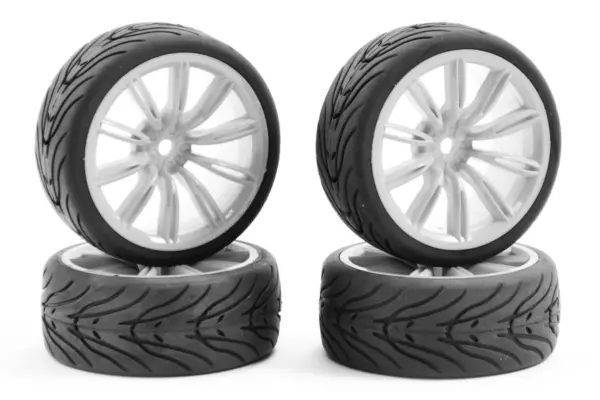 Fastrax 1/10 Street/Tread Tyre 20sp White Wheel – view 2