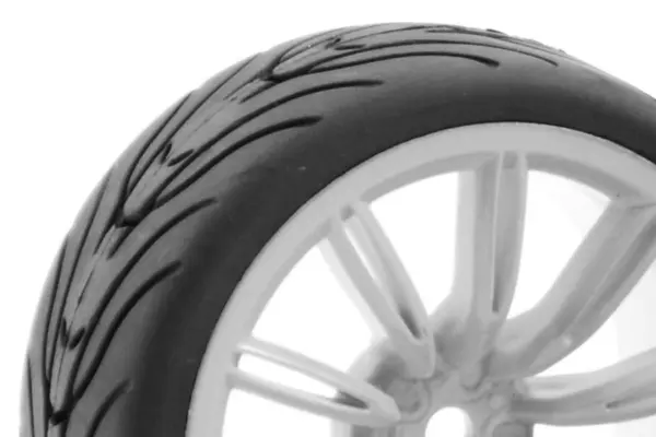 Fastrax 1/10 Street/Tread Tyre 20sp White Wheel – view 3