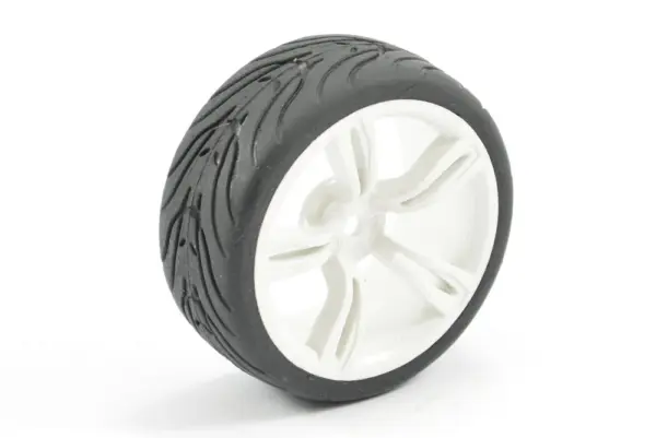 Fastrax 1/10 Street/Tread Tyre 20sp White Wheel – view 4