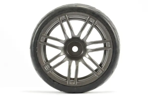 Fastrax 1/10 Street/Tread Tyre 14sp Gun Metal Wheel – view 4