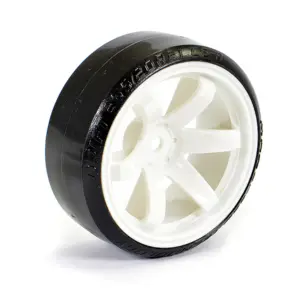 Fastrax 1/10 Street/Drift Tyre 6-Spoke Wheel (6mm Offset) - White