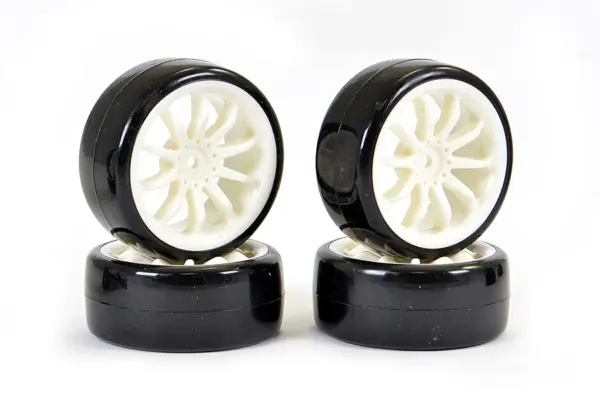 Fastrax 1/10 Street/Drift 10sp Scale Wheel & V2 Tyre White – view 2