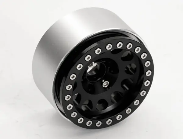 Fastrax Aluminium Beadlock Sixo 1.9" Wheels - Black (4pc) – view 2