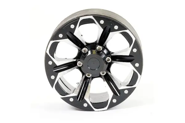 Fastrax Aluminum Beadlock Kylo 1.9" Wheels - Black (2pc) – view 2