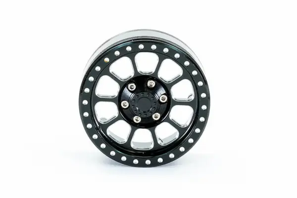 Fastrax Aluminum Beadlock Ten 1.9" Wheels - Black (2pc) – view 2