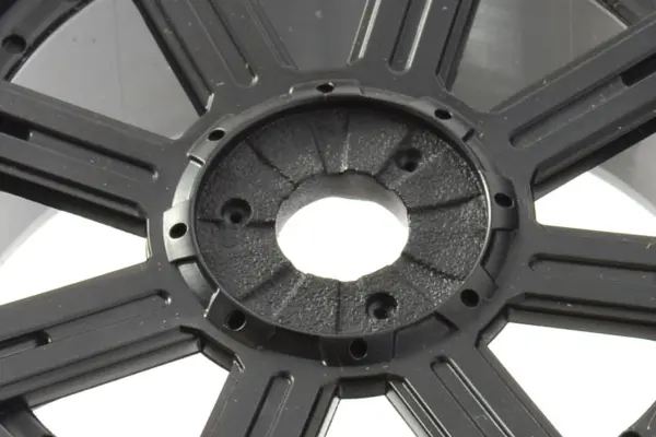 Fastrax 1/8 Rock Block Mounted on 8-Spoke Black (Pr) – view 4