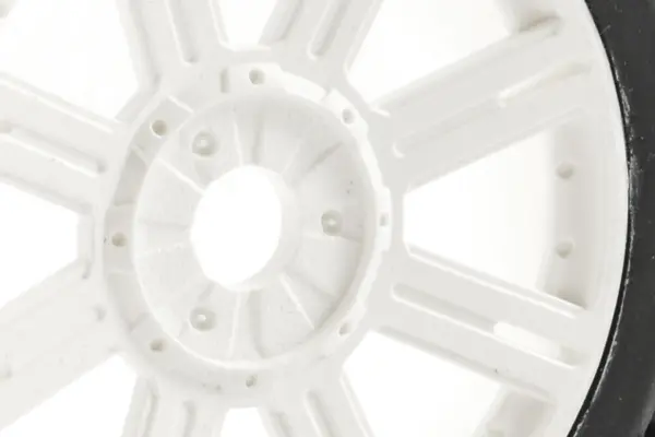 Fastrax 1/8 Rock Block Mounted on 8-Spoke White (Pr) – view 4