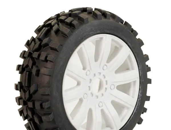 Fastrax 1/8 Grator Mounted on 10-Spoke White (Pr) – view 3