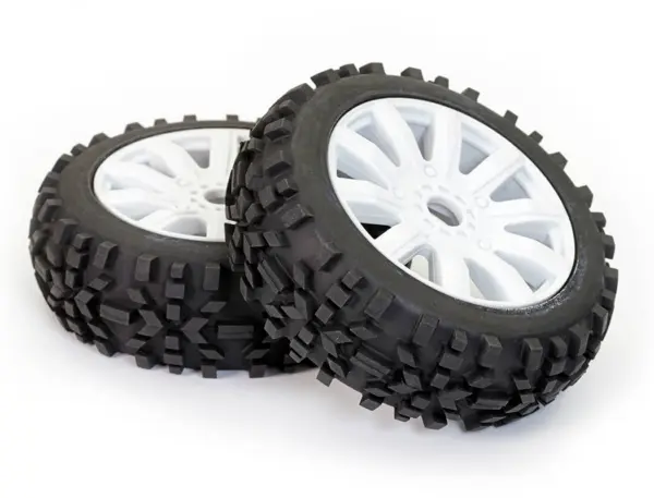 Fastrax 1/8 Grator Mounted on 10-Spoke White (Pr) – view 4