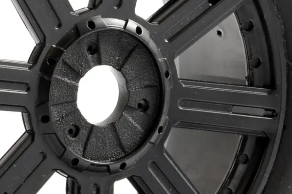 Fastrax 1/8 Eagle Tread Mounted on 8-Spoke Black (Pr) – view 4