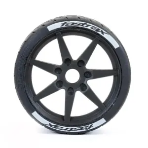 Fastrax Supaforza Front 45° Tyres/Black 17mm Hex Wheels