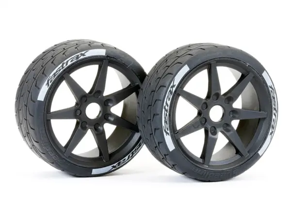 Fastrax Supaforza Front 45° Tyres/Black 17mm Hex Wheels – view 3