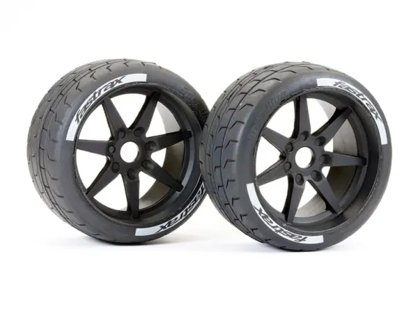 Fastrax Supaforza Wide Rear 45° Tyres/Black 17mm Hex Wheels – view 3