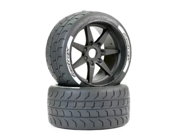 Fastrax Supaforza Wide Rear 45° Tyres/Black 17mm Hex Wheels – view 4