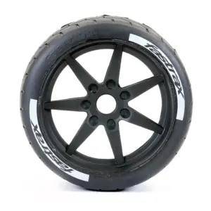 Fastrax Supaforza Wide Rear 52° Tyres/Black 17mm Hex Wheels