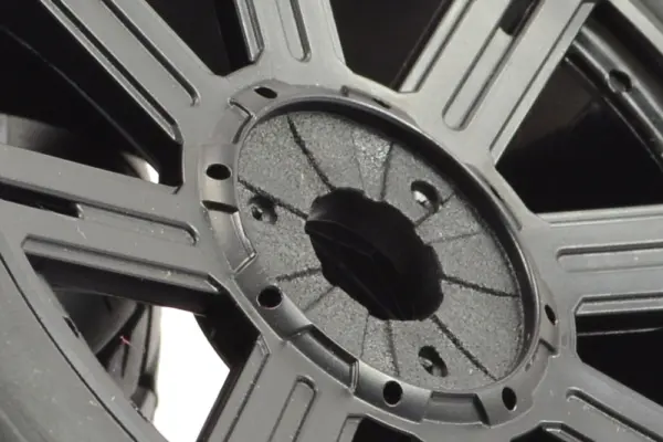 Fastrax 1/8 Paddle Mounted on 8-Spoke Black (Pr) – view 3