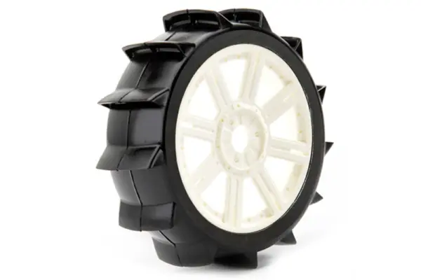 Fastrax 1/8 Paddle Mounted on 8-Spoke White (Pr) – view 3