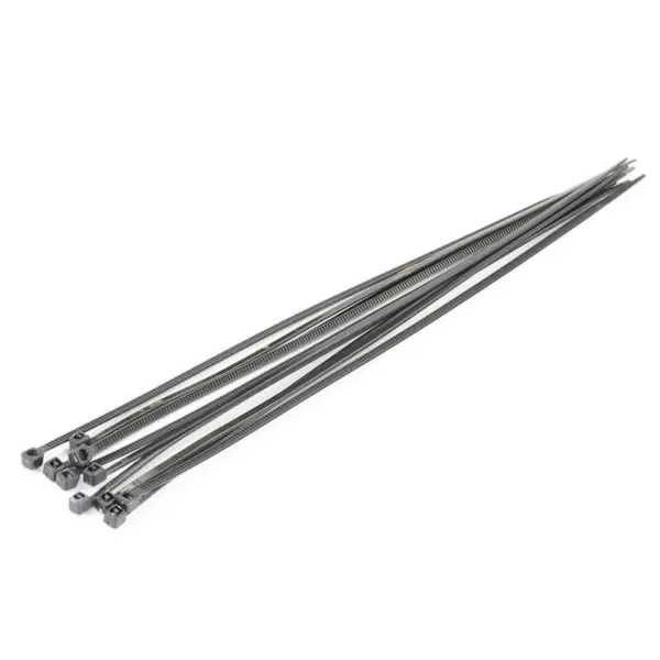 Fastrax Black 200mm X 2.5mm Nylon Cable Ties (10pcs)