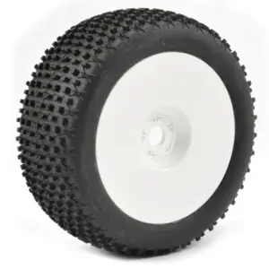 Fastrax 1/8 Truggy X-Block MTD on White Dished 0 Offset(pr)