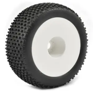 Fastrax 1/8 Truggy X-Block MTD on White Dished 1/2"offset(pr)