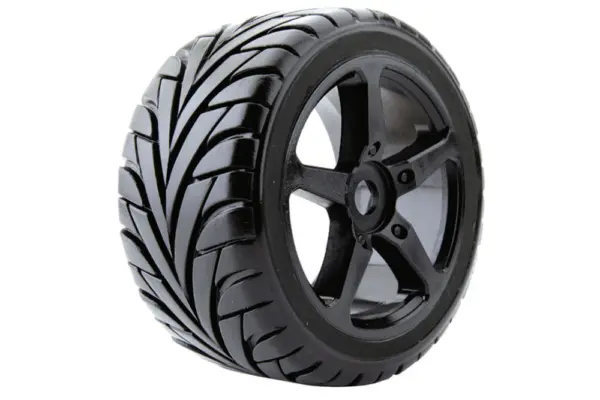 Fastrax 1/8 Truggy Eagle MTD on 5-Spoke Black 0 Offset(pr) – view 2
