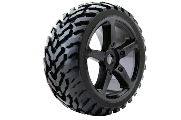 Fastrax 1/8 Truggy Arrow MTD on 5-Spoke Black 0 Offset(pr) – view 2