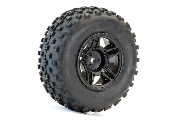 Fastrax 1:10 Sc Rock Block MTD 5-Spoke Black (Slash Rr/Blitz) – view 2